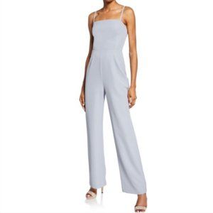 WAYF The Charlize Backless Light Blue Jumpsuit